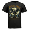 CRADLES Project Hood oversized unisex tee worn look — archangel guardian baby protection faith streetwear side view