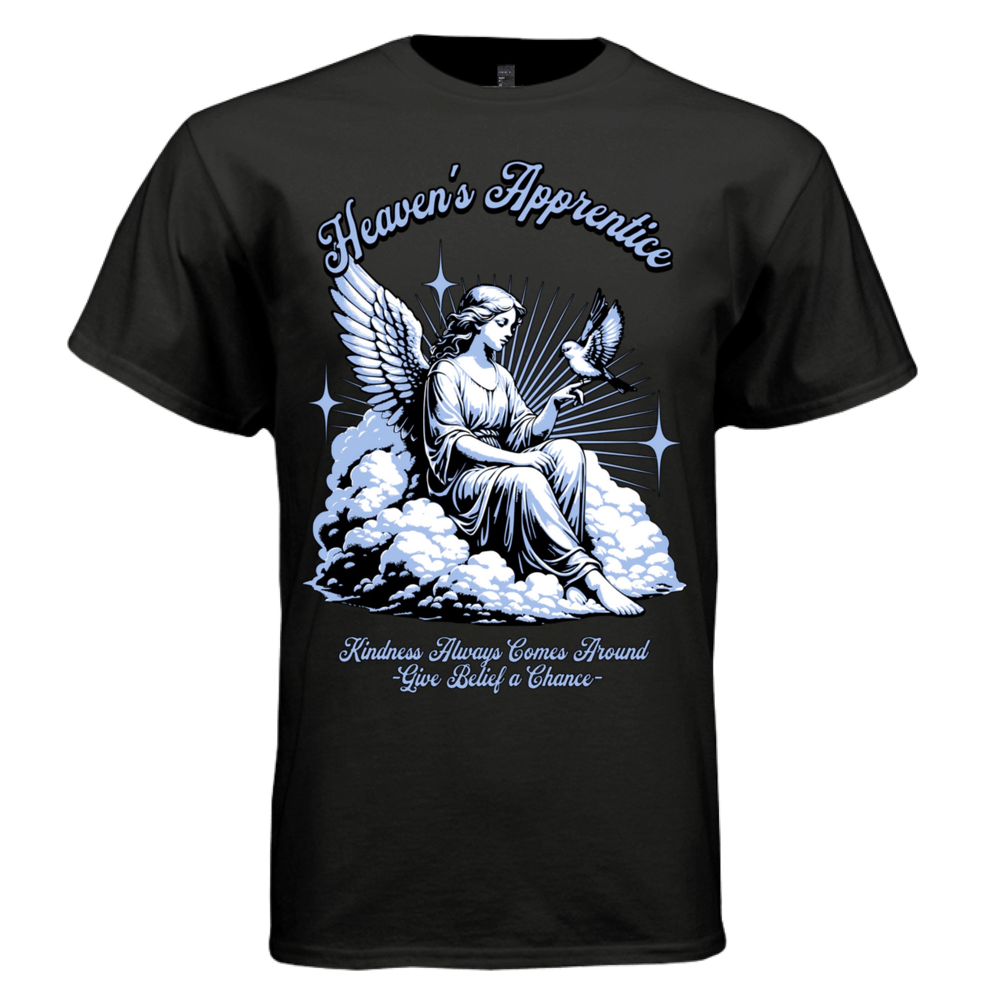 LOVE IS A BOMB Project Hood oversized unisex tee worn look — explosive love dark aesthetic cherub streetwear side view