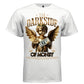 Gold metallic winged cherub toddler angel $100 bill laurel crown graphic tee Project Hood