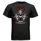 Gothic valentine dark love skull heart wings black silver red oversized shirt Project Hood