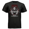 Gothic valentine dark love skull heart wings black silver red oversized shirt Project Hood