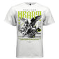 Black and white baroque cherub angel neon green HEART letters gothic tee Project Hood