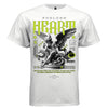 Black and white baroque cherub angel neon green HEART letters gothic tee Project Hood