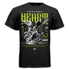 Fashion for rebels baroque angel design neon green accent graphic t-shirt Project Hood