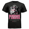 Angel carved from whispers of forgotten dreams pink black white oversized t-shirt Project Hood