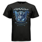 Faith-grounded praying angel with blue wings halo foliage urban streetwear shirt Project Hood