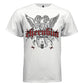 Two cherub angels with red gothic metal Cherubin typography oversized t-shirt