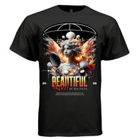 Self reflection fire goddess seashell mirror angel oversized unisex t-shirt Project Hood