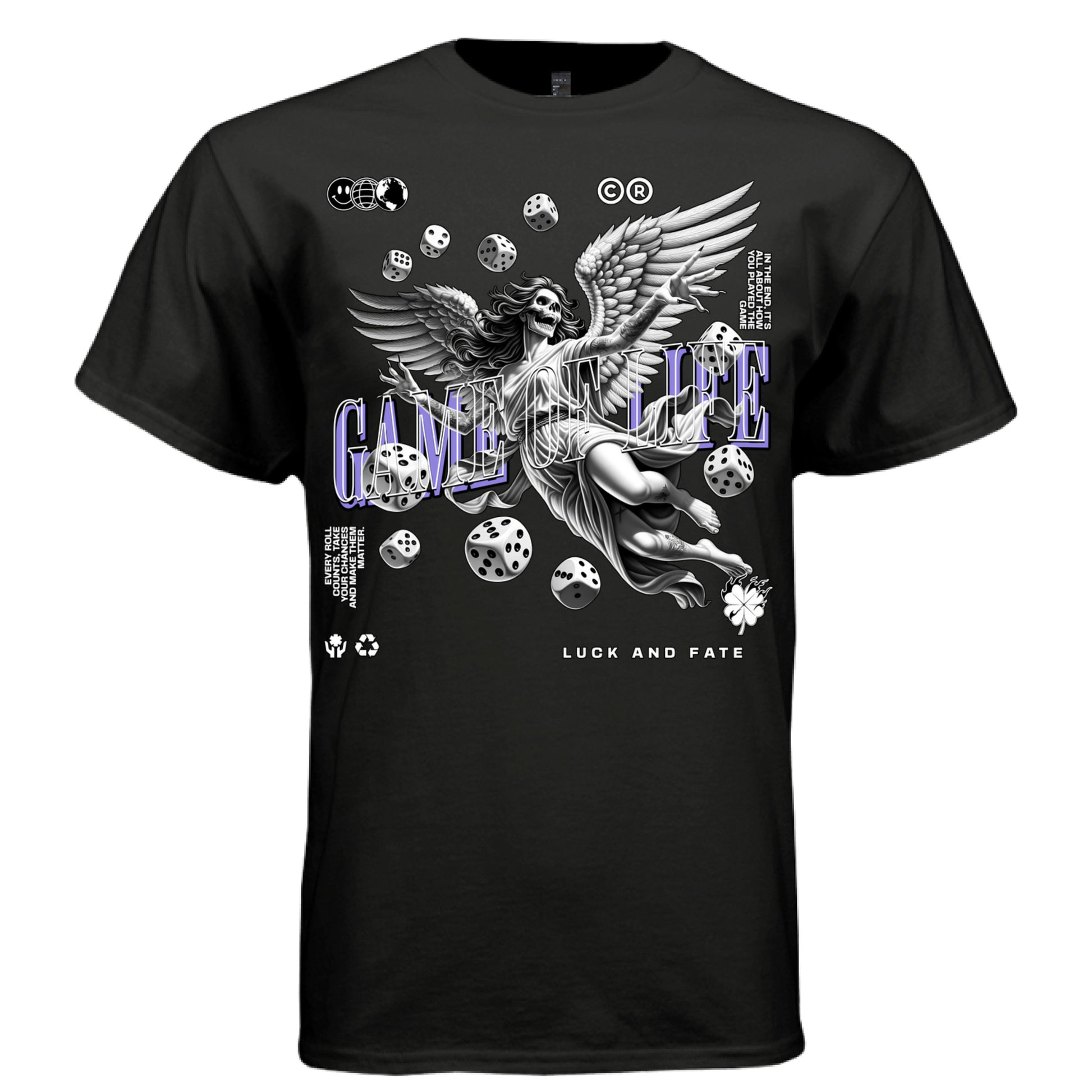 Every roll counts take your chances skeleton angel dice faith tee Project Hood