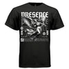 Angel violinist divine presence black and white oversized unisex t-shirt Project Hood