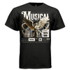 Musical Angel warm gold cream tee divine harmony harp music prayer oversized unisex t-shirt Project Hood