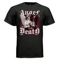 Angel of Death marble angel armed divine justice red gothic streetwear oversized unisex tee Project Hood