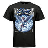 Skaters angel ice skating divine freedom heaven clouds blue and white oversized unisex t-shirt Project Hood