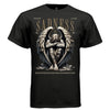 Sadness bound angel dark feather wings ropes across limbs head covered by hair trapped screaming inside hope in despair oversized unisex tee Project Hood