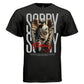 sorry angel statue red cursive script bold background tee Project Hood