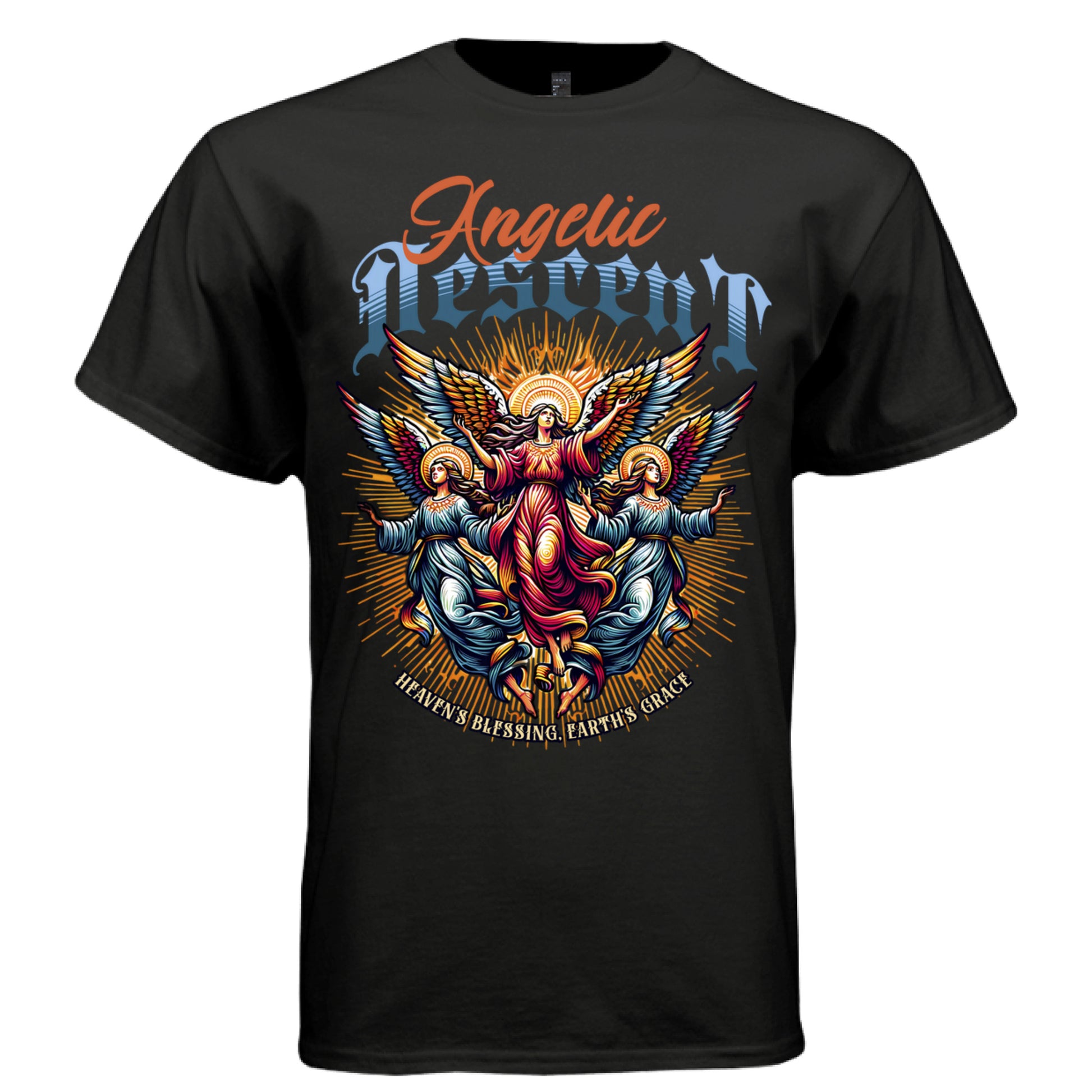 faith sunburst wing spread divine trio streetwear tee Project Hood
