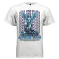 angels sing teal blue winged figure oversized tee Project Hood