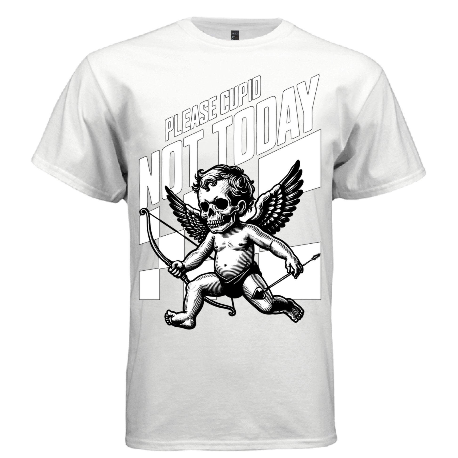 dark skull cherub wings woodcut style oversized streetwear Project Hood