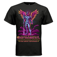 our great defender archangel armor neon bold tee Project Hood