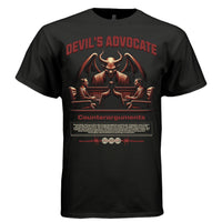 devil's advocate barbed wire globe icons banner fine print oversized DTG Project Hood