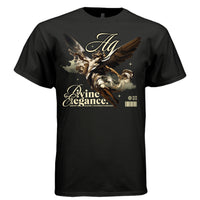 divine elegance classical art angel in flight DTG print Project Hood
