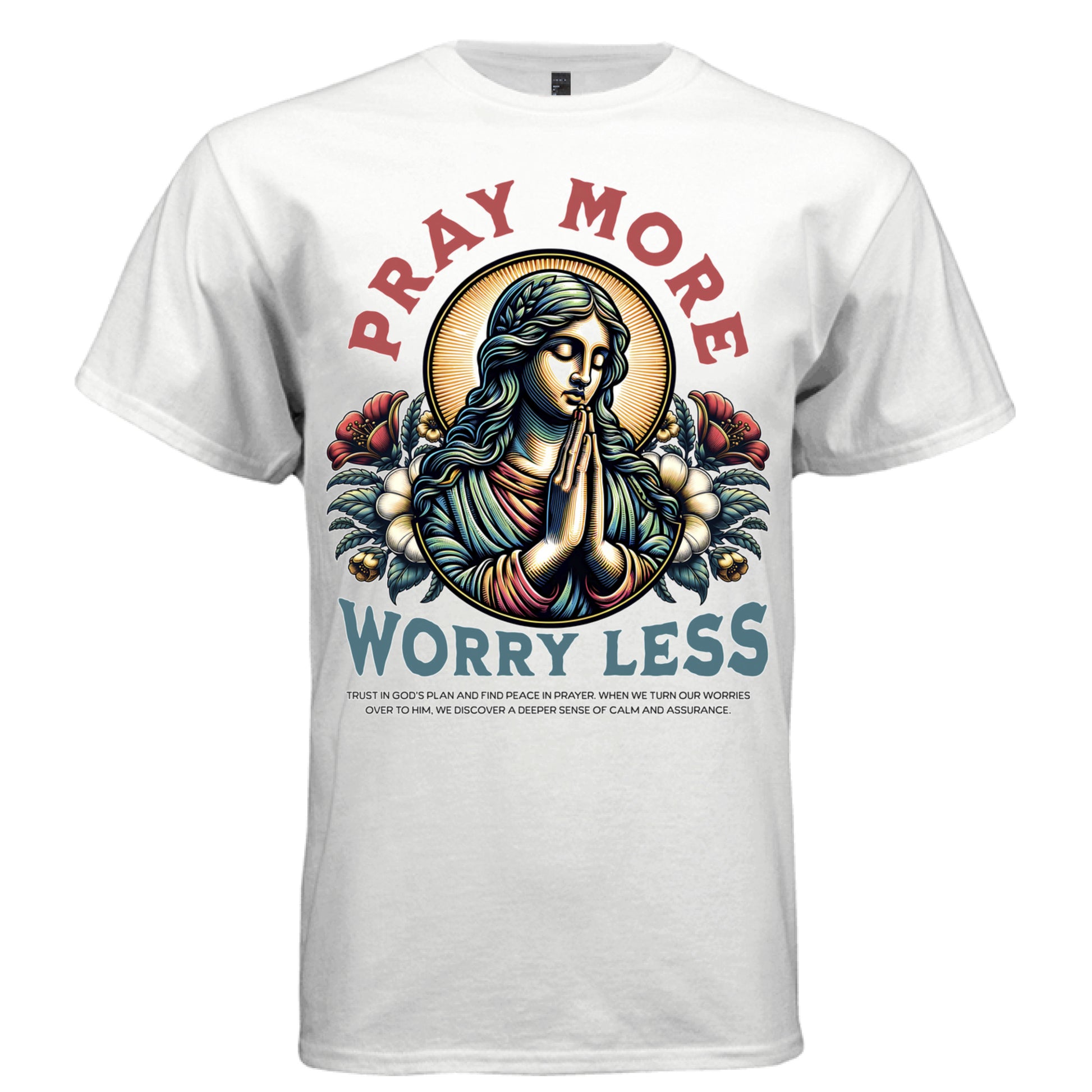 madonna praying hands gold halo tropical flowers faith tee streetwear Project Hood