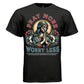pray more worry less faith over anxiety floral halo devotional streetwear Project Hood