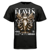 Gold angel multi-arm design faith inspired oversized DTG cotton tee Project Hood