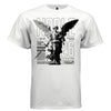 NOBLE Angel Warrior Sword B&W Archangel Oversized Streetwear T-Shirt | Project Hood 142 - Project Hood