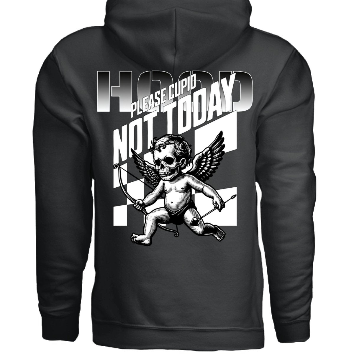NOT TODAY Please Cupid Graphic Oversized Hoodie | Project Hood 192 - Project Hood
