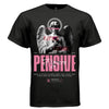 PENSIVE FIGURE Pink Censored Angel Rose Dark Wings Oversized Streetwear T-Shirt | Project Hood [132] - Project Hood