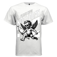 PLEASE CUPID NOT TODAY Skull Cherub Bow Arrow Oversized Streetwear T-Shirt | Project Hood 192 - Project Hood