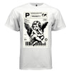 PRIORITY Express Worldwide Angel Cherub Waybill Oversized Streetwear T-Shirt | Project Hood 107 - Project Hood