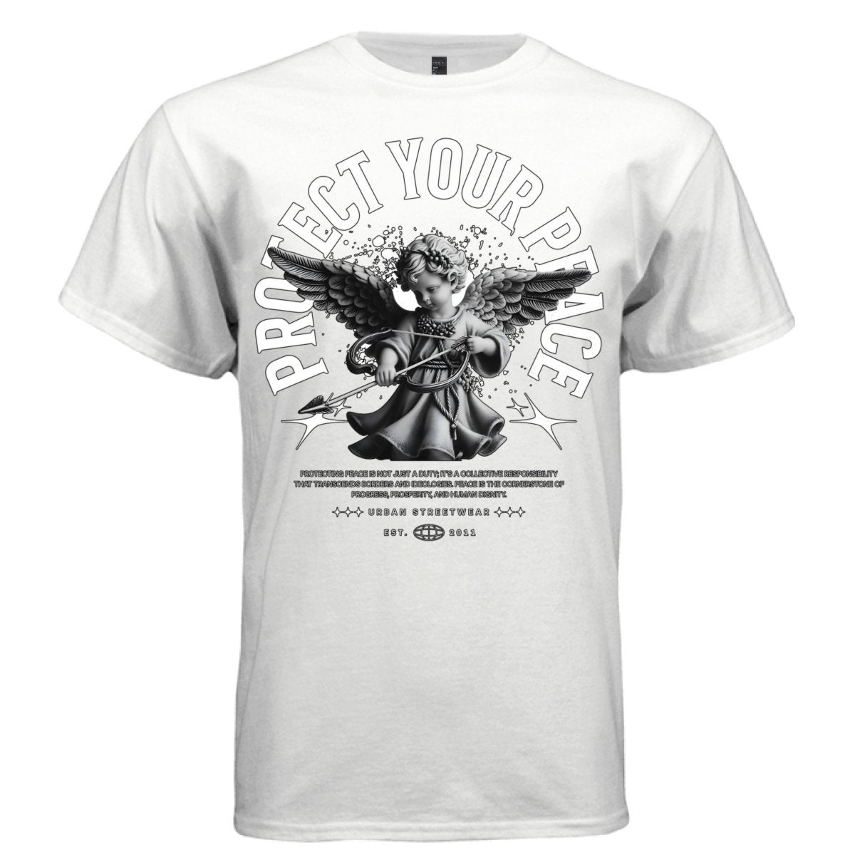 Protect Your Peace Cherub Bow Arrow Graphic Tee | Project Hood 77 - Project Hood