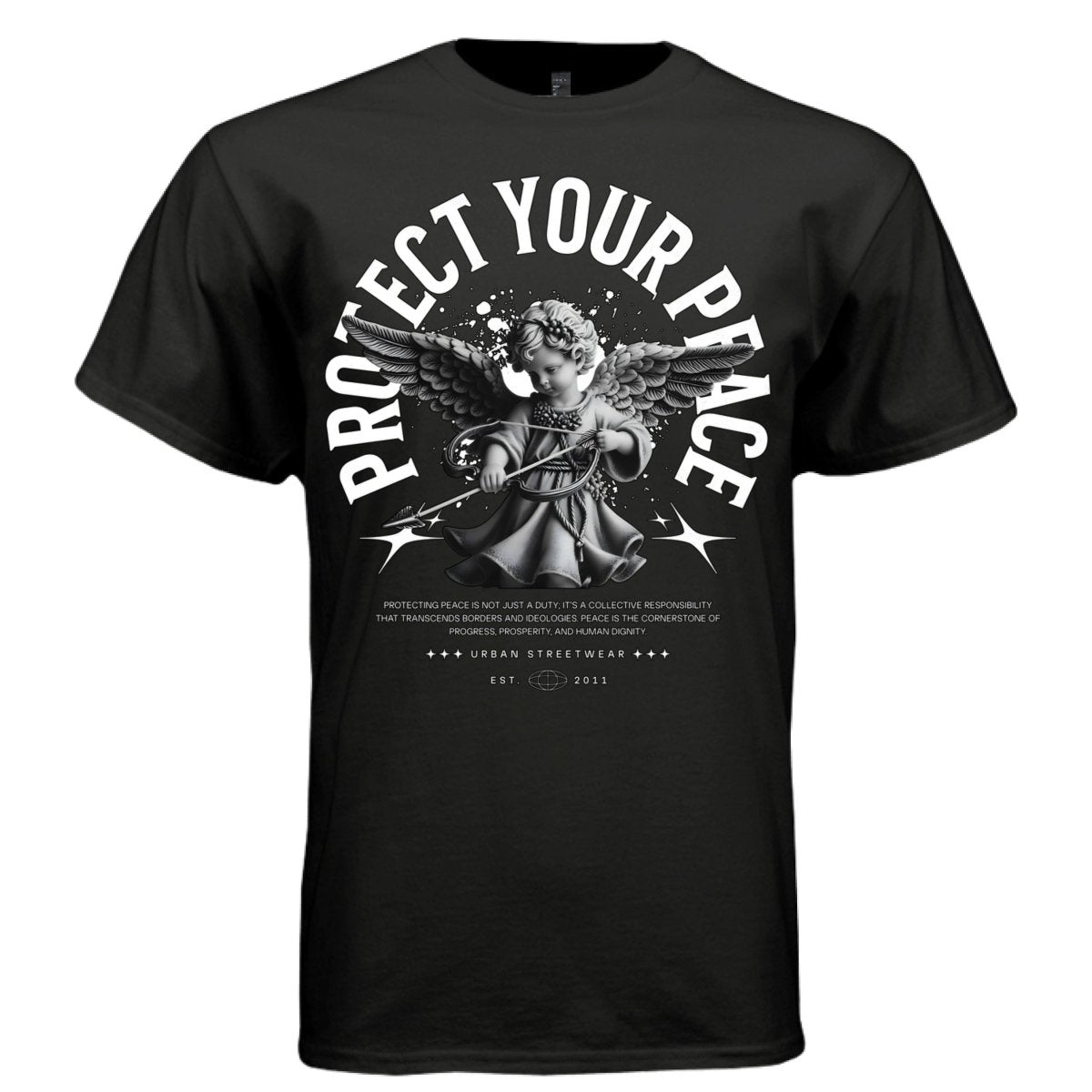 Protect Your Peace Cherub Bow Arrow Graphic Tee | Project Hood 77 - Project Hood