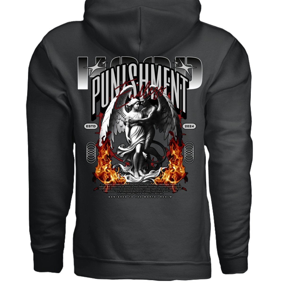 PUNISHMENT Endless Angel Demon Oversized Hoodie | Project Hood 45 - Project Hood