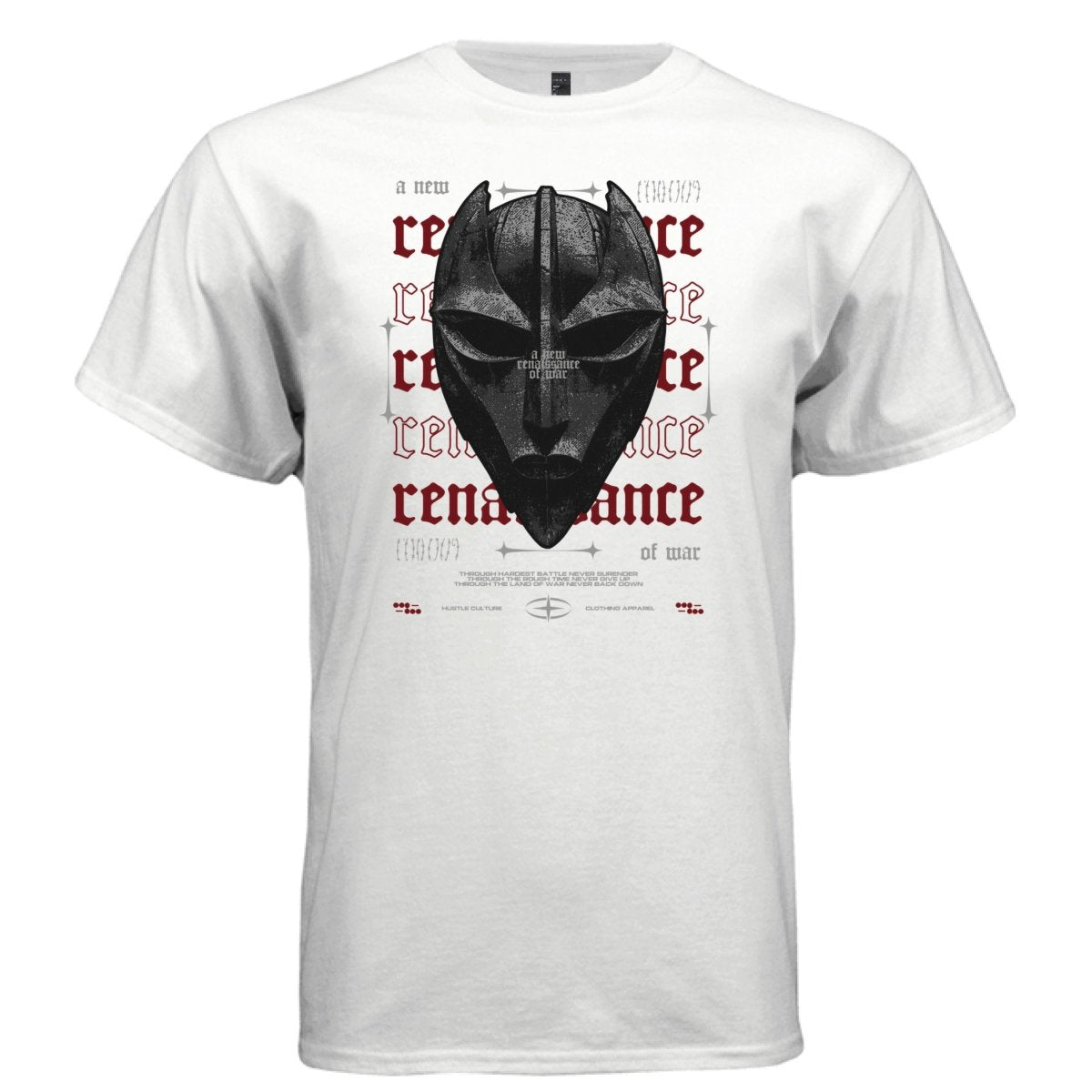 RENAISSANCE OF WAR Warrior Mask Graphic T-Shirt | Unisex Streetwear 211 - Project Hood