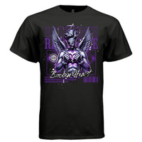 RESILIENCE Broken Heart Blindfolded Angel Handcuffs Oversized Streetwear T-Shirt | Project Hood 111 - Project Hood