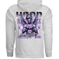 RESILIENCE Broken Heart Purple Blindfolded Angel Chain Oversized Hoodie | Project Hood 111 - Project Hood
