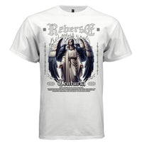Reverse Centuria Gothic Angel Wings Oversized Streetwear T-Shirt | Raven Angel Inspirational Quote Graphic Tee 1 - Project Hood