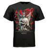 SALVATOR Beacon of Hope Masked Angel Rifle Graffiti Oversized Streetwear T-Shirt | Project Hood 185 - Project Hood