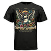 SERENE SENTINEL Floral Angel Butterfly Crown Oversized Streetwear T-Shirt | Project Hood 151 - Project Hood