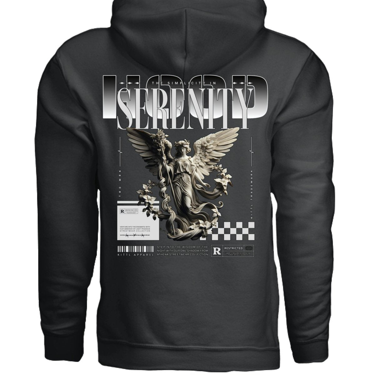 SERENITY Wisdom Angel Graphic Oversized Hoodie | Project Hood 156 - Project Hood