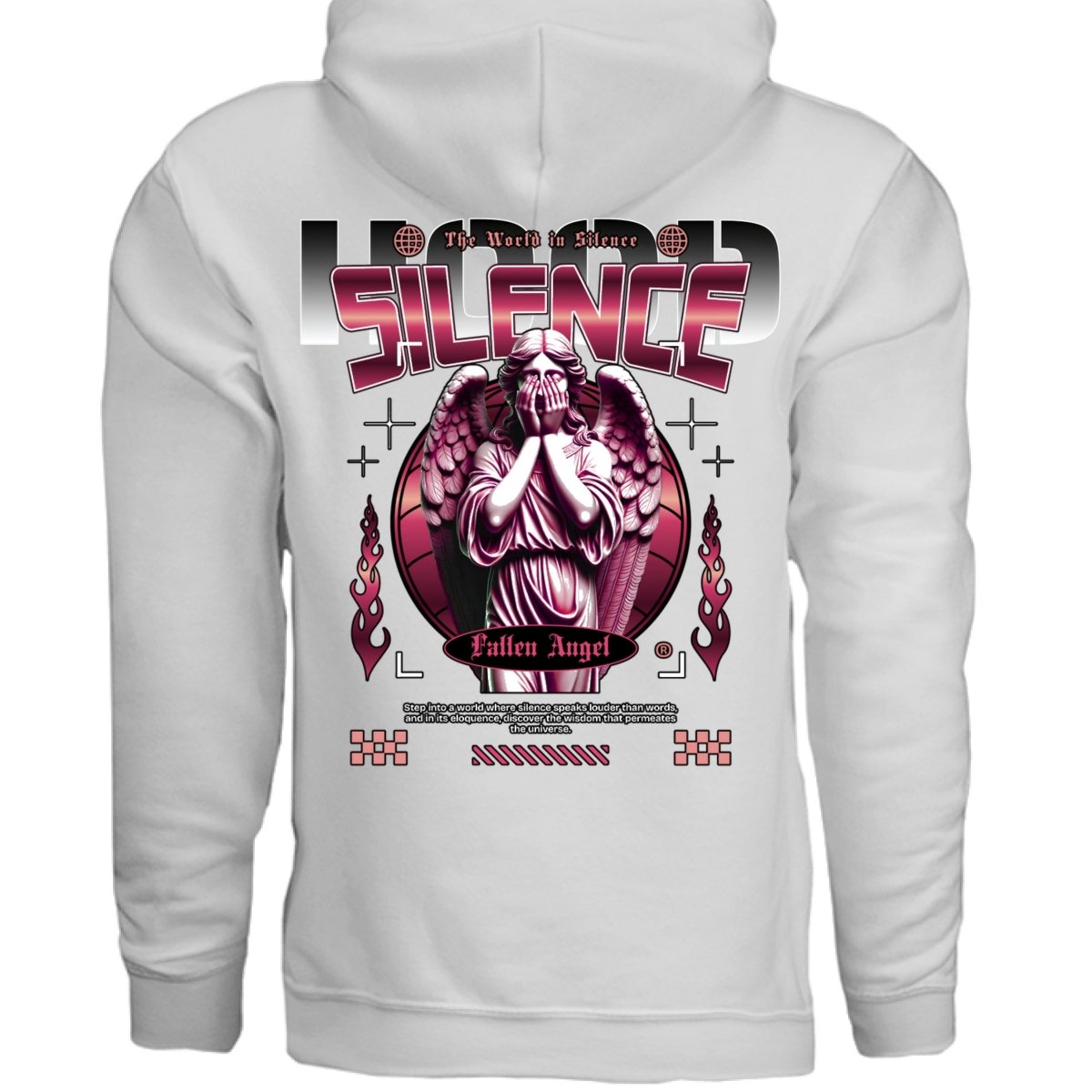 SILENCE Fallen Angel Oversized Streetwear Hoodie | Project Hood 37 - Project Hood