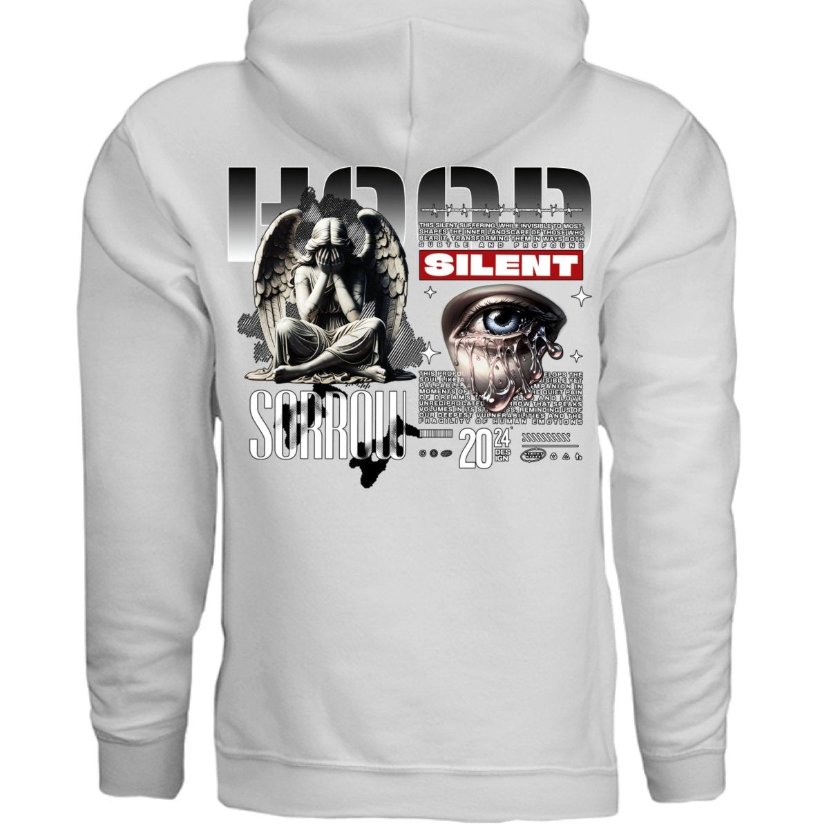 SORROW Weeping Angel Crying Eye Silent Oversized Hoodie | Project Hood 128 - Project Hood