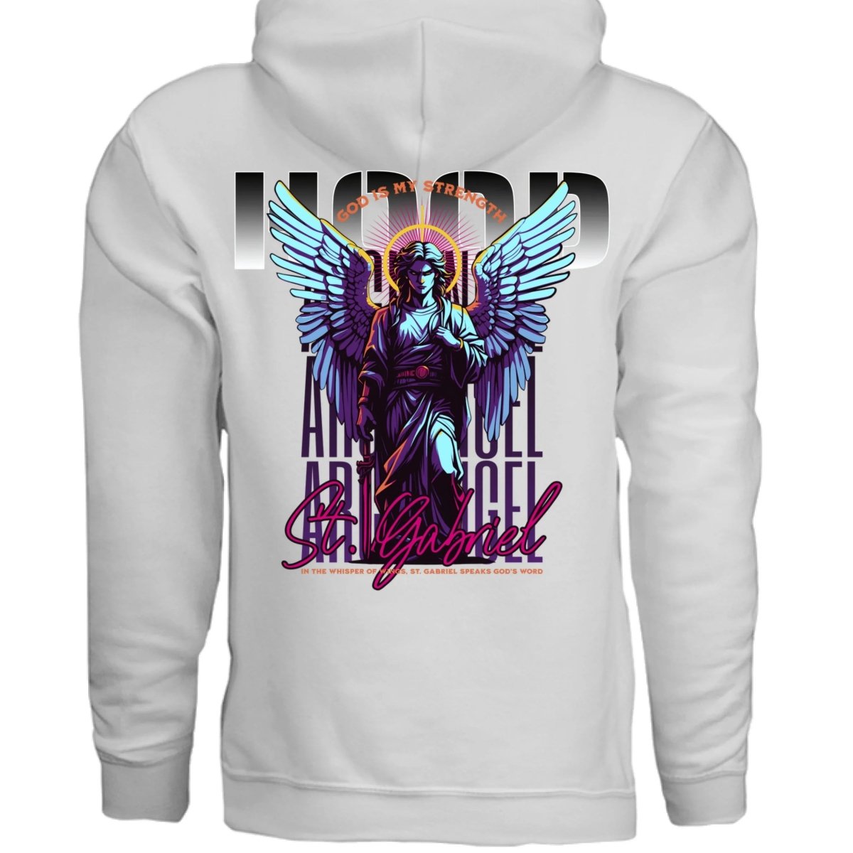 ST. GABRIEL ARCHANGEL Neon Oversized Streetwear Hoodie | Project Hood 14 - Project Hood