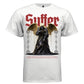 SUFFER Dark Gold Angel Black Drip Kintsugi Oversized Streetwear T-Shirt | Project Hood 174 - Project Hood