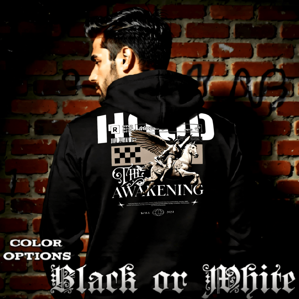 THE AWAKENING Angel Pegasus Oversized Hoodie | Project Hood 49 - Project Hood