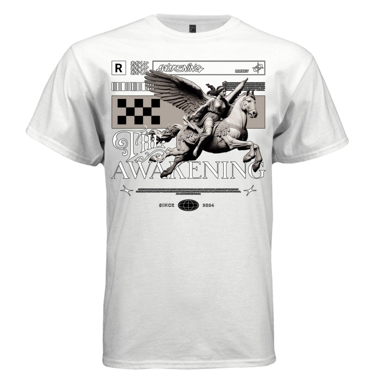 THE AWAKENING Pegasus Angel Graphic T-Shirt | Dark Mythology Streetwear | Rise of Legend | Project Hood | 49 - Project Hood