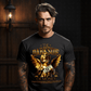 The Darkside of Money Gold Cherub Angel $100 Bill Oversized Streetwear T-Shirt | Project Hood 123 - Project Hood
